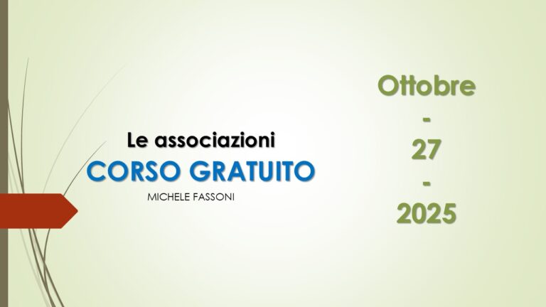 Le associazioni